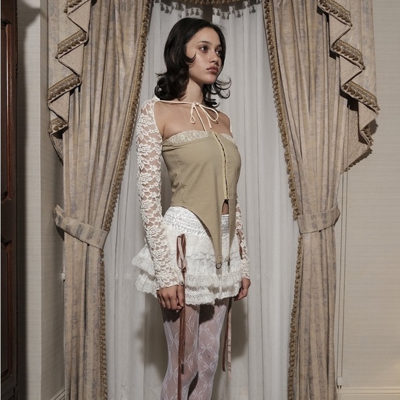 NWT ZEMETA Lace Locket Tube Top - Picture 4 of 9